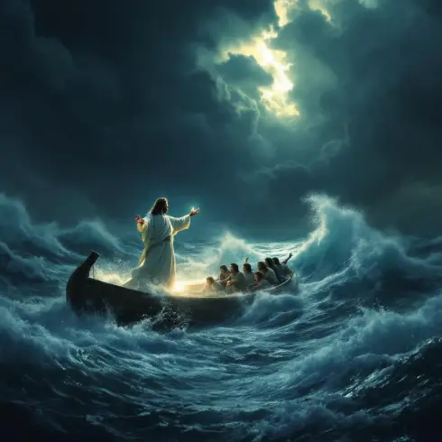 Jesus Stops a Storm